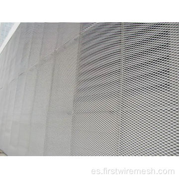 malla de metal de aluminio perforado